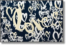 Graffiti Heart Whimsy - 32" x 47" Framed Wall Art