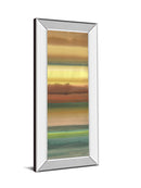 Ambient Sky Il By John Butler - Mirror Framed Print Wall Art - Dark Brown