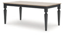 Brenkerton - Rectangular Dining Room Table - Grayish Brown / Black