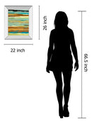 Terra Firma I By Maria Donovan - Mirror Framed Print Wall Art - Gold