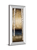 Birch Landing Il By St Germain - Mirror Framed Print Wall Art - White