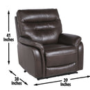 Fortuna - Dual Power Recliner - Coffee