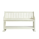 Stone - Counter Pew Bench - White