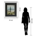 Big Ben By Alan Lambert - Mirror Framed Print Wall Art - Black