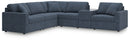 Modmax - 6-Piece Sectional With Storage Console - Fabric - Ink