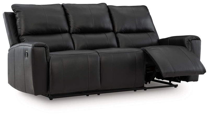Glossmore - Black - Reclining Sofa
