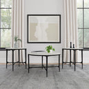 Hermas - Round Marble Coffee And End Table Set