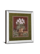 Hannah's Irises By Betsy Brown - Mirror Framed Print Wall Art - Red