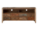Antique Multicolor Wall Unit