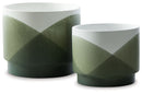 Ardenridge - Planter Set (Set of 2) - Green / White