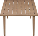 Laguna - Aluminum Outdoor Patio Coffee Table - Natural