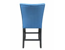 Steve Silver Camila Blue Velvet Counter Chair in Blue (Set of 2)