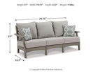 Visola - Sofa with Cushion - Gray