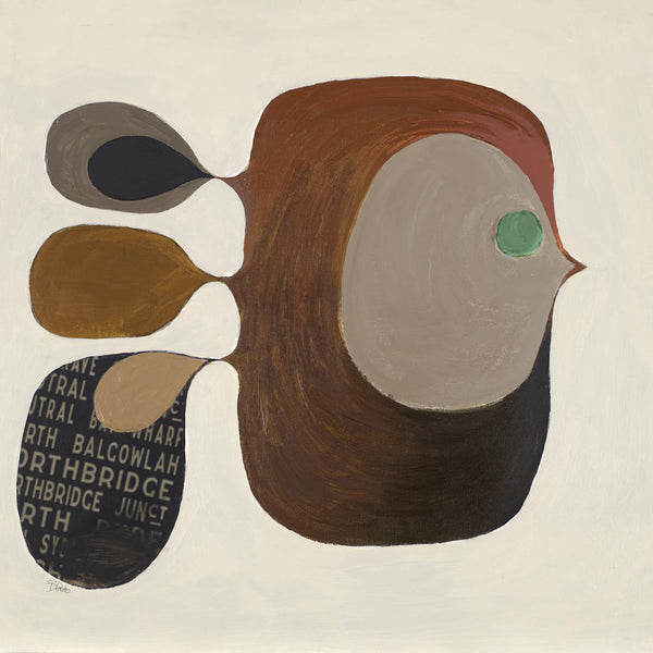 Pescadito I By Patricia Pinto (Framed) - Dark Brown