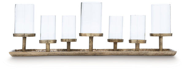 Wallmond - Antique Brass Finish - Candle Holder