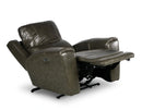 Steve Silver Laurel Leather Dual Power Recliner in Grey