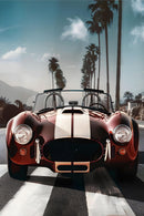 Sunset Roadster Cruise - 40" x 60" Framed Wall Art