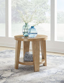 Kristiland - Round End Table - Light Brown