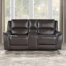 Alexandria - Power Reclining Console Loveseat