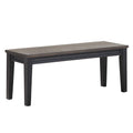 Steve Silver Raven Noir Bench in Two Tone Ebony and Driftwood