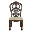 Steve Silver Royale Side Chair in Brown Pecan (Set of 2)