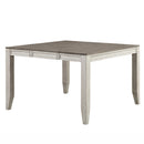 Steve Silver Abacus Butterfly Leaf Counter Table in Smoky Alabaster