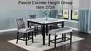 Pascal - Dining High Bench - Gray