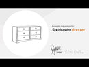 Paxberry - Six Drawer Dresser - Weatherworn - Whitewash