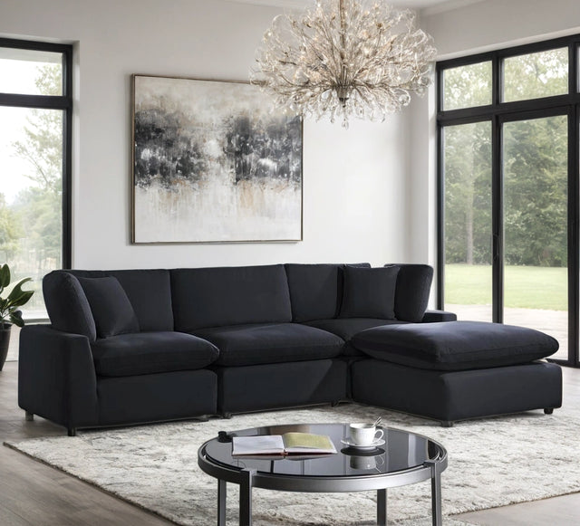 Sky Velvet Sectional