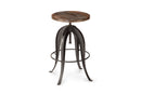 Steve Silver Sparrow Round Setup Stool in Natural Brown (Set of 2)
