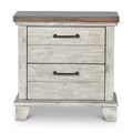 Steve Silver Bear Creek 2 Drawer Nightstand in White Smoke