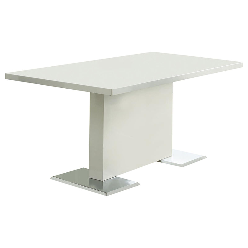 Nameth Contemporary White Dining Table image