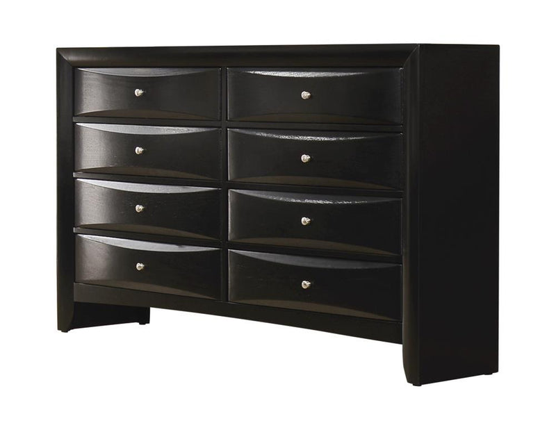 Briana Black Eight Drawer Dresser image