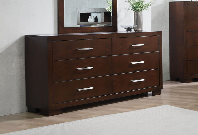 Jessica Cappuccino Six Drawer Dresser image