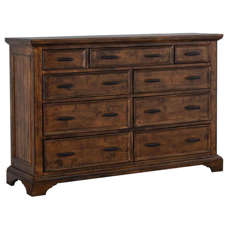 Elk Grove Rustic Nine Drawer Dresser image