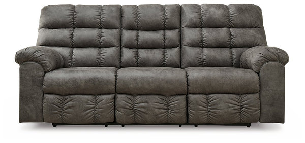 Derwin Reclining Sofa with Drop Down Table image
