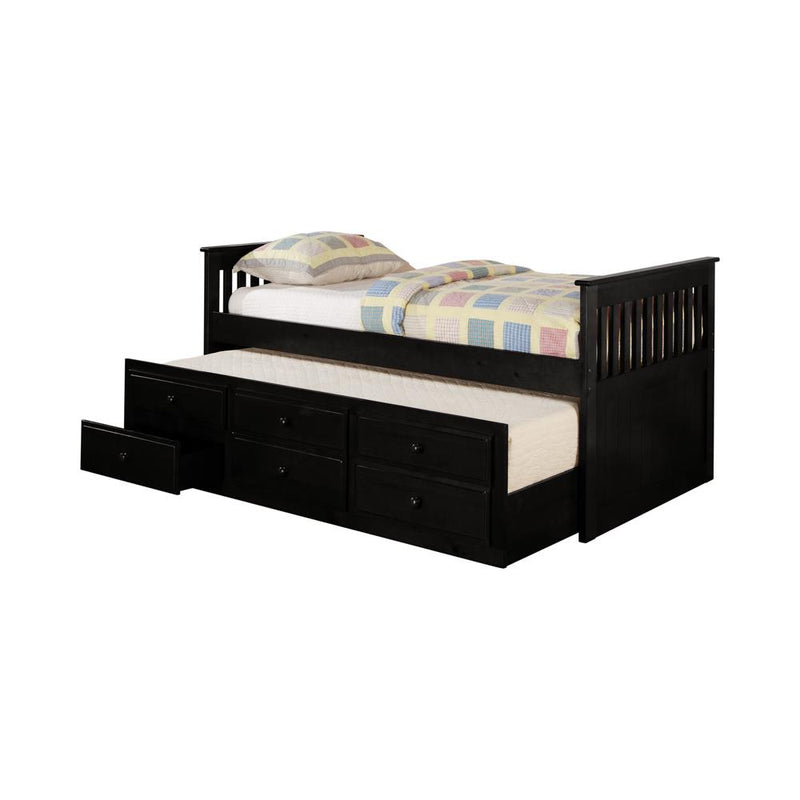 Transitional Black Twin Daybed image