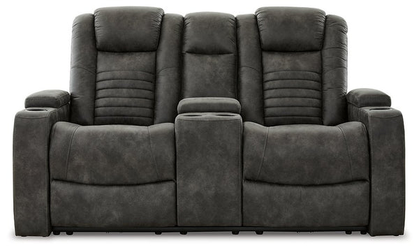 Soundcheck Power Reclining Loveseat with Console image