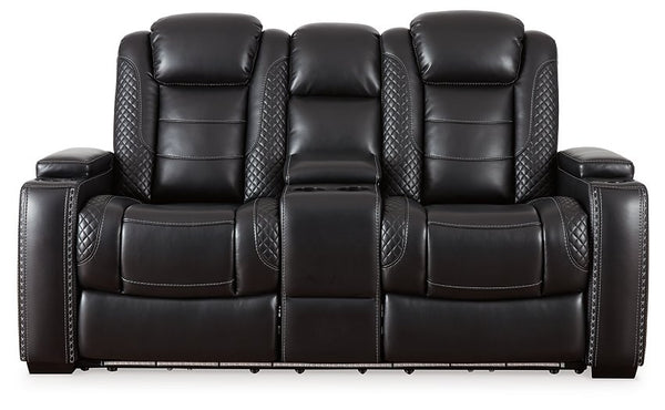 Party Time Power Reclining Loveseat with Console image