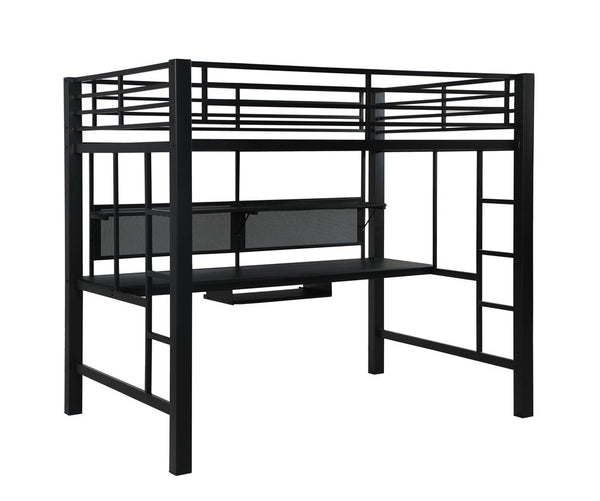 G460023 Contemporary Black Metal Loft Bed image