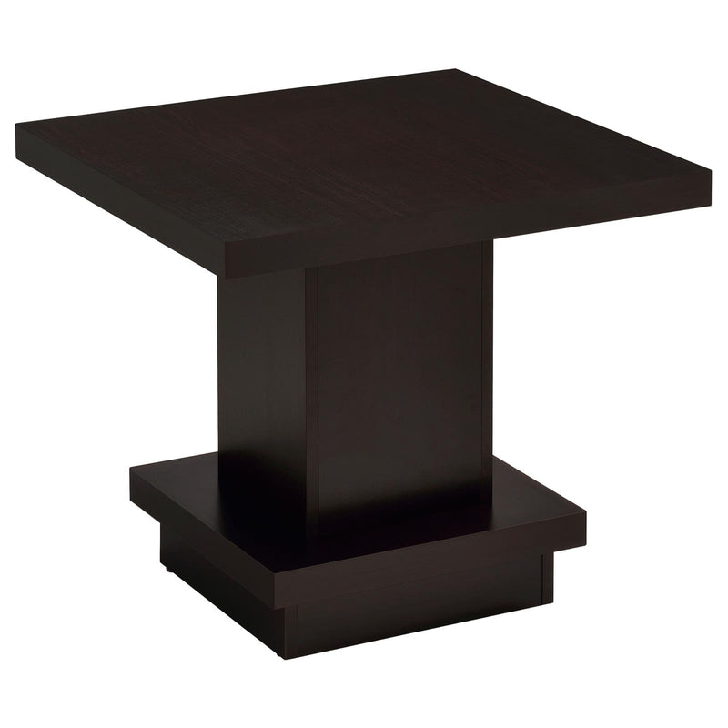 Cappuccino Wood Top Side Table image
