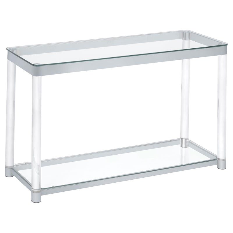 G720748 Contemporary Chrome Sofa Table image