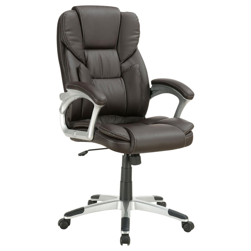 Transitional Dark Brown Office Chair image