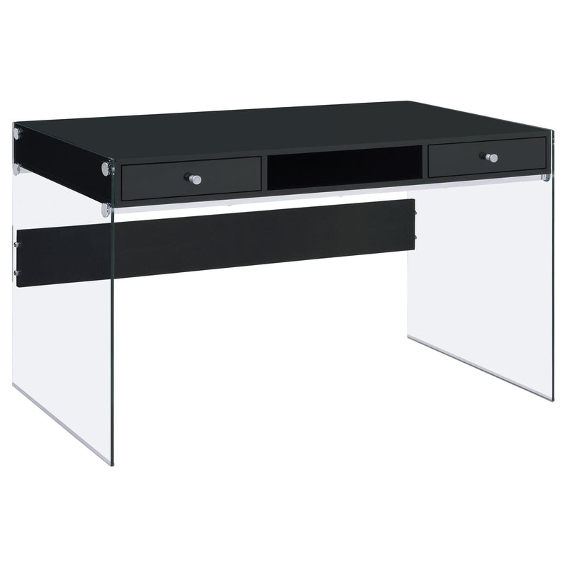 G800830 Contemporary Glossy Black Writing Desk image