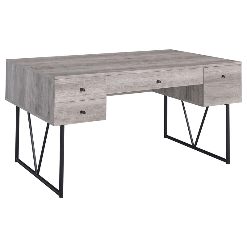 Industrial Grey Driftwood Writing Desk image