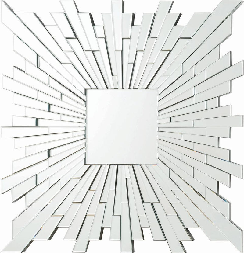 Transitional Square Frameless Mirror image