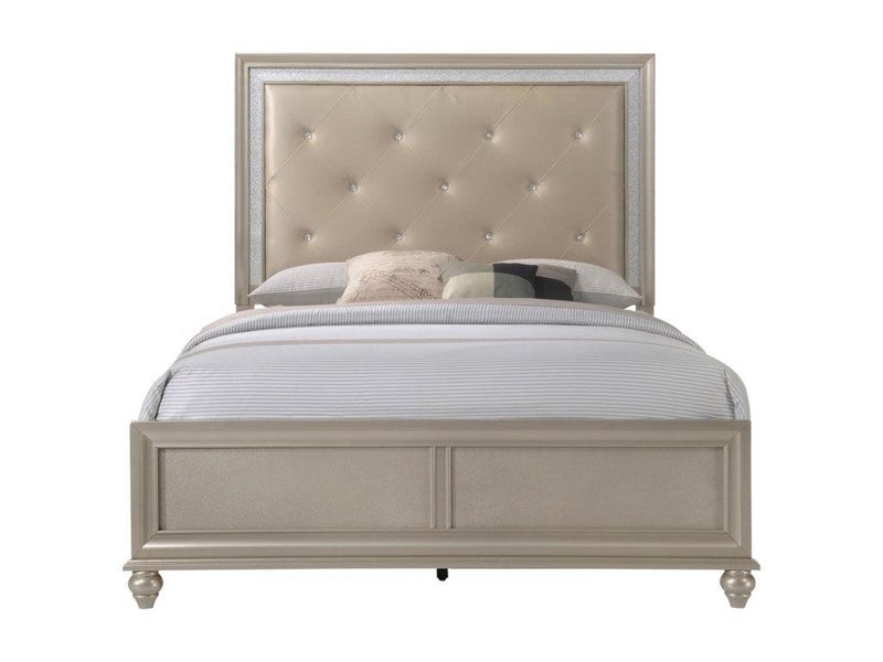Crown Mark Lila Full Panel Bed in Champagne Faux B4390-F image
