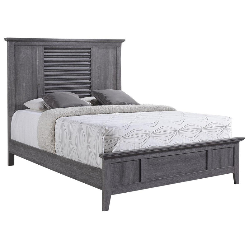 Crown Mark Sarter Queen Panel Bed in Weathered Gray image