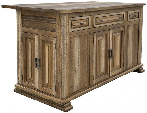 Marquez 3 Drawer & 4 Doors Kitchen Island in Two Tone image