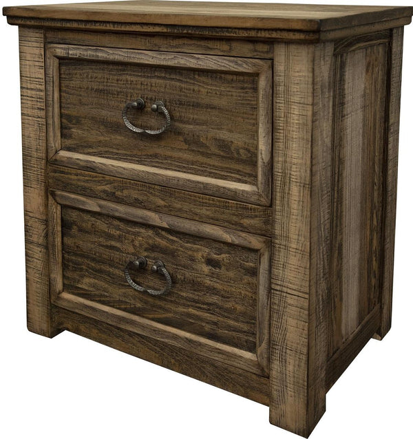Montana 2 Drawer Nightstand in Brown image